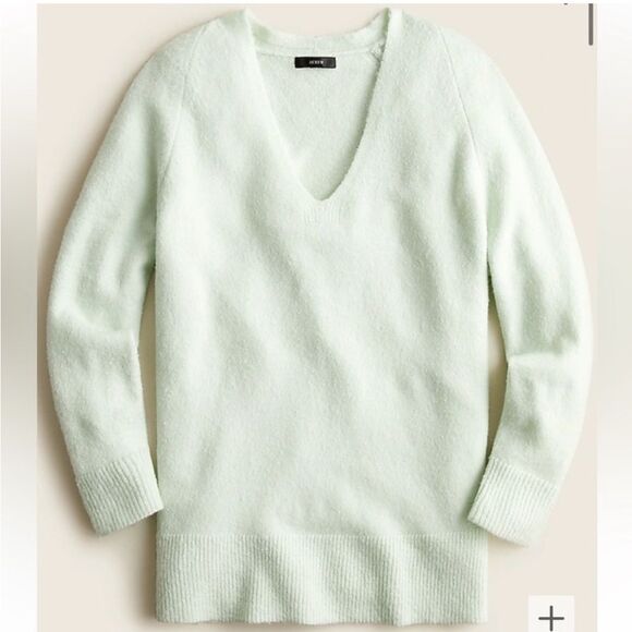 J. Crew Merino Wool V-neck tunic sweater Mint Size xl - Picture 1 of 7